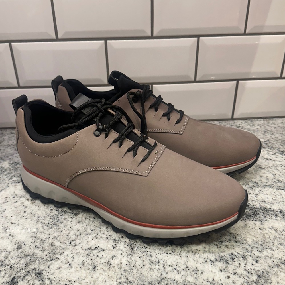 Cole Haan GrandExplore Waterproof Golf Shoes Mens 10.5 Tan Leather Lace Up